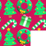 Holiday Pattern Green Cheer 2